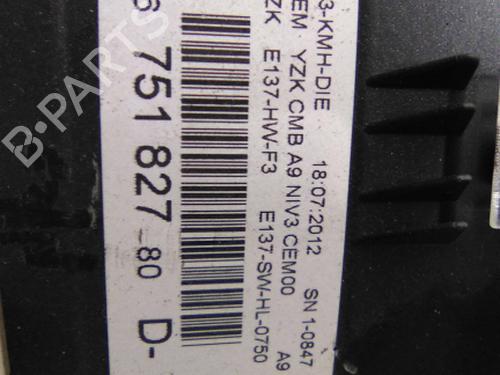 Instrument cluster PEUGEOT 208 I (CA_, CC_) 1.4 HDi | BP19813074C47 