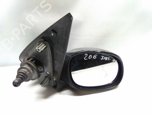 Used Right mirror PEUGEOT 206 Hatchback (2A/C) 1.1 i (60 hp) 19850137