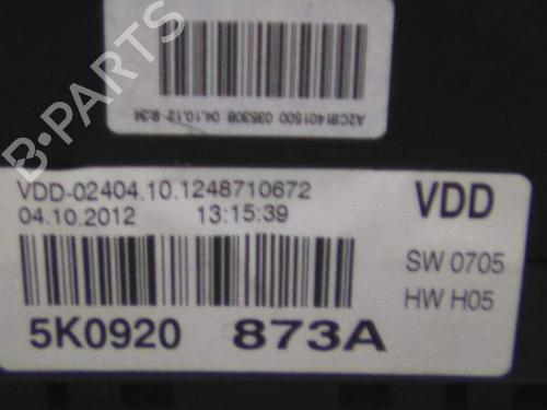 Instrument cluster VW GOLF VI (5K1) 2.0 TDI | BP19838507C47