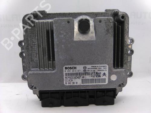 Used Engine control unit (ECU) CITROËN BERLINGO Platform/Chassis (B9) 1.6 HDi 90 (90 hp) 19827344