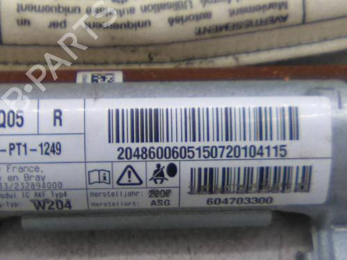 Right curtain airbag MERCEDES-BENZ C-CLASS (W204) C 220 CDI (204.002) | BP19915817C12 
