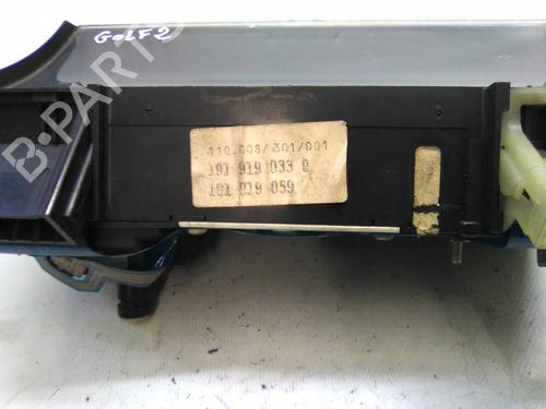 Instrument cluster VW GOLF II (19E, 1G1) 1.3 Cat | BP19871121C47 