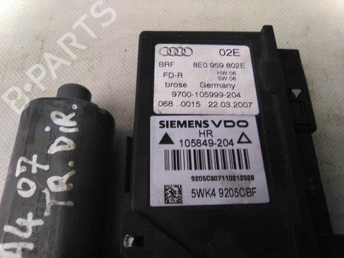 Rear right window mechanism AUDI A4 B7 (8EC) 1.9 TDI | BP19818184C25 