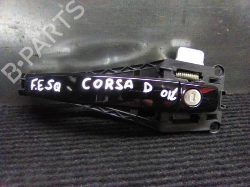 Used Front left exterior door handle OPEL CORSA D (S07) 1.3 CDTI (L08, L68) (75 hp) 19857068
