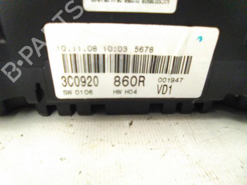 Instrument cluster VW PASSAT B6 (3C2) 1.9 TDI | BP22936193C47 