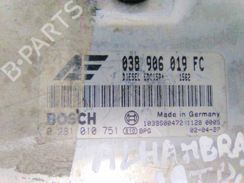 Engine control unit (ECU) SEAT ALHAMBRA (7V8, 7V9) 1.9 TDI | BP19867841M57 