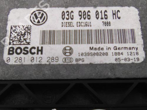 Engine control unit (ECU) SEAT ALTEA (5P1) 1.9 TDI | BP19872080M57 