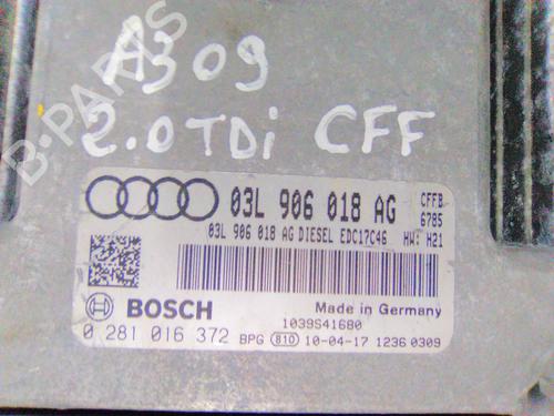 Engine control unit (ECU) AUDI A3 (8P1) 2.0 TDI | BP19867693M57 