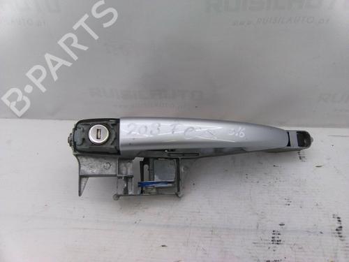 Used Front left exterior door handle PEUGEOT 208 I (CA_, CC_) 1.6 HDi / BlueHDi 75 (75 hp) 19865647
