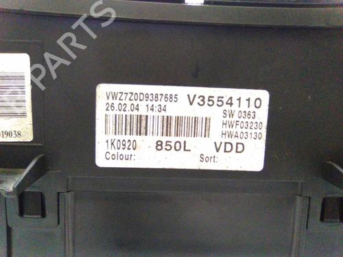 Instrument cluster VW GOLF V (1K1) 1.9 TDI | BP19870587C47 