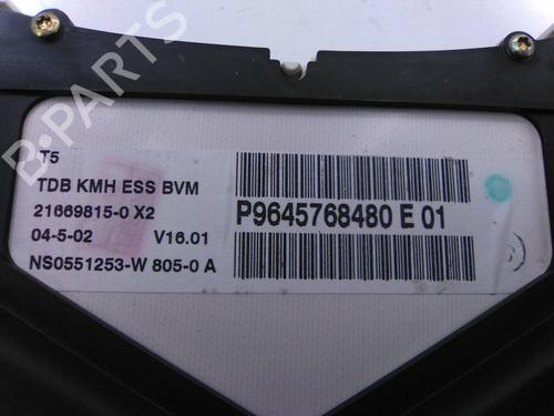 Instrument cluster PEUGEOT 307 (3A/C) 1.6 16V | BP19873326C47 