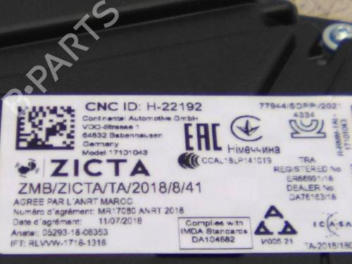 Instrument cluster SEAT ARONA (KJ7, KJP) 1.0 TSI | BP20598840C47 