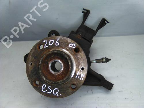 Used Left front steering knuckle PEUGEOT 206 Hatchback (2A/C) 1.1 i (60 hp) 19865552