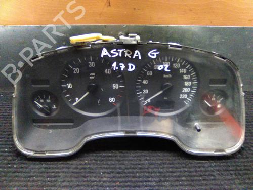 Used Instrument cluster OPEL ASTRA G Hatchback (T98) 1.7 TD (F08, F48) (68 hp) 19845018