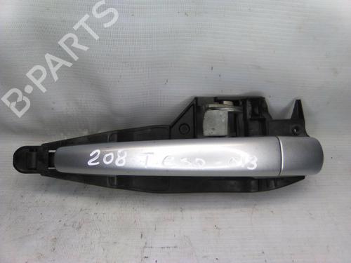 Used Rear left exterior door handle PEUGEOT 208 I (CA_, CC_) 1.4 HDi (68 hp) 19813057