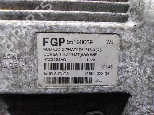 Engine control unit (ECU) OPEL CORSA C (X01) 1.3 CDTI (F08, F68) | BP19846225M57 