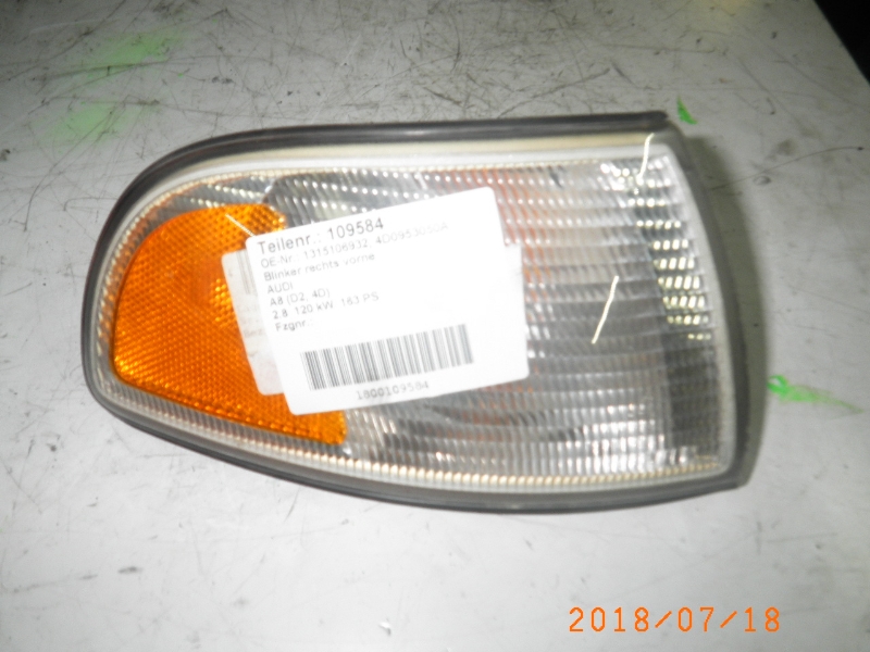 Lot 2 Clignotants LED Dynamiques MKptopia Compatible Audi A3 S3 A8 TT 8N - Blanc