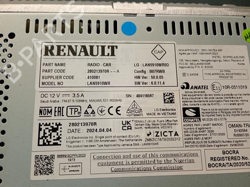 Display monitor DACIA SANDERO III 1.0 TCe 90 | BP28518659C48 