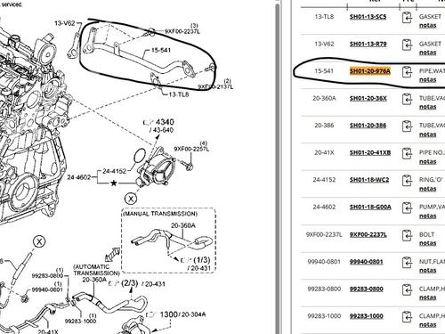 Pipe MAZDA 6 Saloon (GJ, GL) 2.2 D (GJ2FP) | BP33655125M125  - Image 5