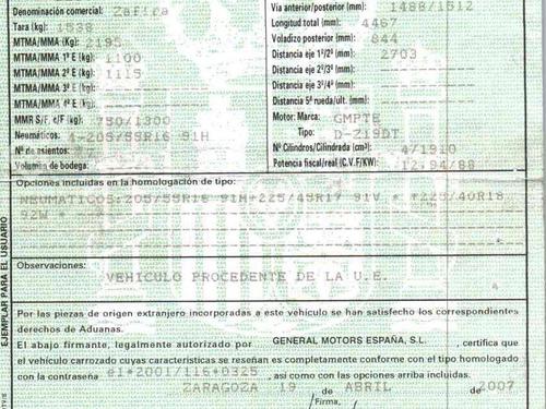 Other OPEL ZAFIRA / ZAFIRA FAMILY B (A05) 1.9 CDTI (M75) | BP27526856O1 