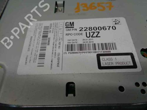 Radio OPEL ASTRA J (P10) 1.7 CDTI (68) | BP8120461E6 