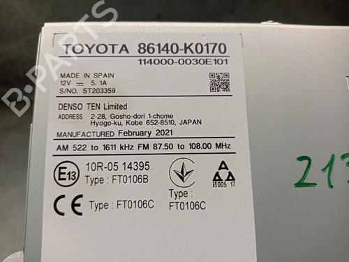 Display monitor TOYOTA YARIS (_P21_, _PA1_, _PH1_) 1.5 Hybrid (MXPH10, MXPH11) | BP20663571C48 