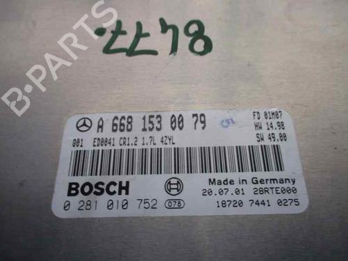 Engine control unit (ECU) MERCEDES-BENZ A-CLASS (W168) A 170 CDI (168.009, 168.109) | BP2513946M57 