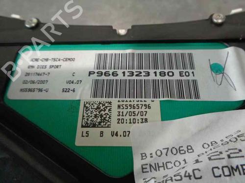 Instrument cluster PEUGEOT 307 (3A/C) 1.6 HDi | BP4894043C47 