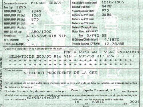 håndbremse RENAULT MEGANE II Saloon (LM0/1_) 1.9 dCi (LM0G, LM1G, LM2C) | BP38647455I18 - Image 6