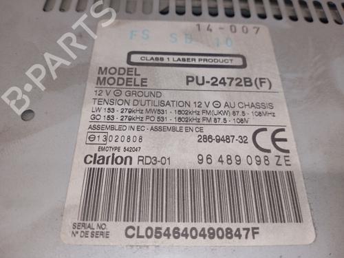Radio CITROËN C5 I (DC_) 2.0 HDi (DCRHZB, DCRHZE) | BP27475001E6 