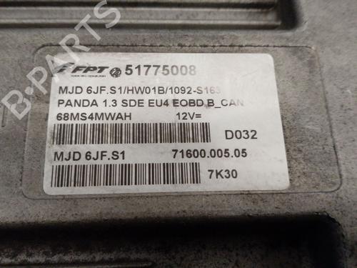 Engine control unit (ECU) FIAT PANDA (169_) 1.3 D Multijet (169AXG1A, 169AXD1A) | BP29574547M57 - Image 4