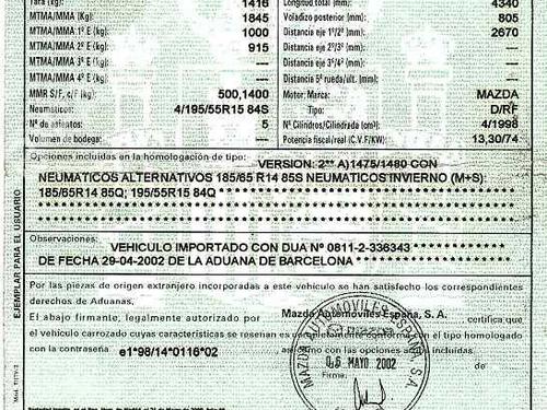 Headlight switch MAZDA PREMACY (CP) 2.0 TD | BP2103268I24  - Image 10