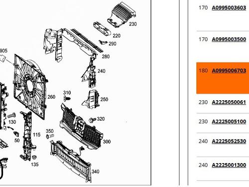 Water radiator MERCEDES-BENZ S-CLASS (W222, V222, X222) S 560 e (222.173) | BP31171776M31 