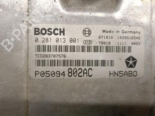 Engine control unit (ECU) CHRYSLER VOYAGER IV (RG, RS)  | BP27897542M57 