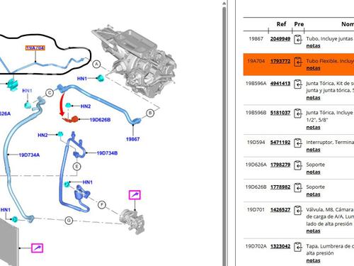 AC pipe FORD TRANSIT COURIER B460 Box Body/MPV 1.5 TDCi | BP32028571M126  - Image 6