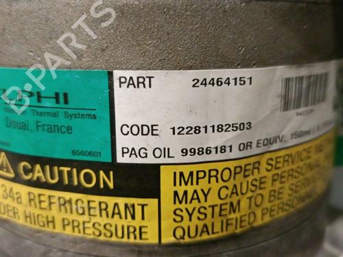AC compressor OPEL ZAFIRA A MPV (T98) 1.8 16V (F75) | BP30470504M34 