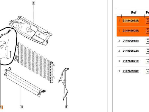 Panel frontal Panel frontal RENAULT MEGANE III Coupe (DZ0/1_) 1.4 TCe (DZ0F, DZ1V) (131 hp) 36452818 36452818