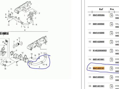 Pipe SSANGYONG ACTYON I 2.0 Xdi | BP20709546M125 