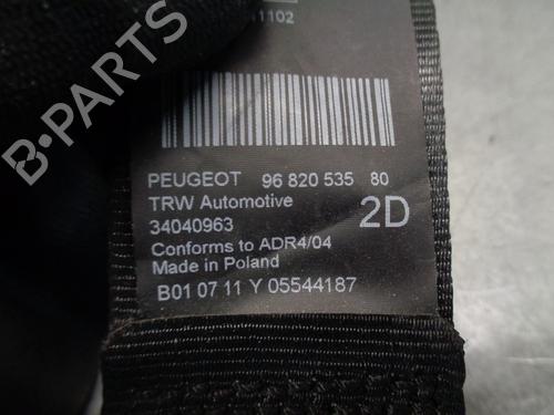Rear right seatbelt PEUGEOT 5008 (0U_, 0E_) 1.6 HDi | BP8792738I28 
