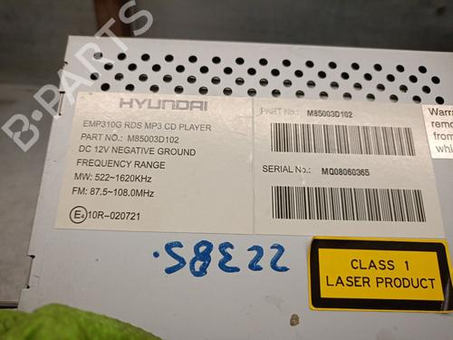 Radio HYUNDAI SONATA V (NF) 2.0 CRDi | BP24334755E6 