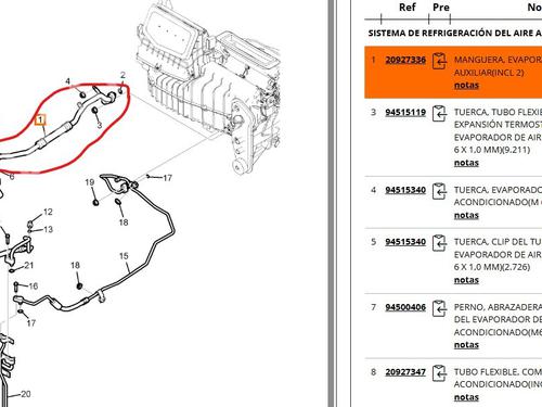 AC pipe CHEVROLET CAPTIVA (C100, C140) 2.0 D 4WD | BP32522901M126