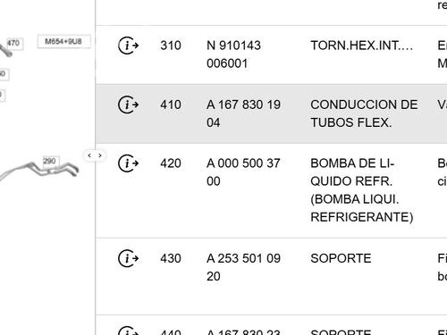 Pipe MERCEDES-BENZ GLE (V167) GLE 300 d EQ Boost 4-matic (167.119, 167.109) | BP36996496M125 - Image 5