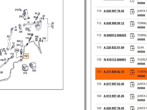 AC pipe MERCEDES-BENZ E-CLASS (W211) E 220 CDI (211.008) | BP32695069M126 - Image 7