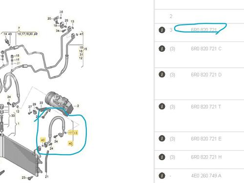 AC pipe SEAT IBIZA IV (6J5, 6P1) 1.2 TSI | BP27475030M126 
