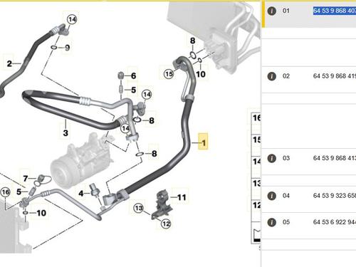 AC pipe BMW X3 (G01, F97, G08) xDrive 20 d Mild-Hybrid | BP30058392M126