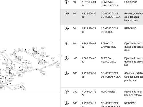 Pipe MERCEDES-BENZ S-CLASS (W222, V222, X222) S 560 e (222.173) | BP31137522M125