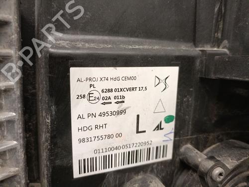 Left headlight DS DS 7 Crossback (J4_, JR_, JC_) E-TENSE 225 (J4DGZU) | BP31882733C28 