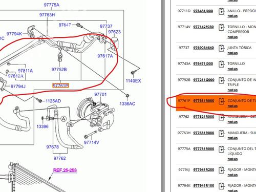AC pipe HYUNDAI VELOSTER (FS) 1.6 GDI | BP30743342M126