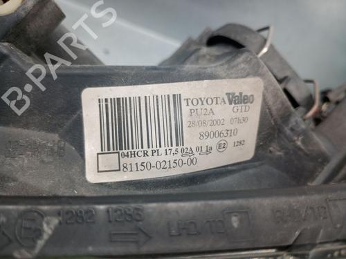 Left headlight TOYOTA COROLLA (_E12_) 2.0 D-4D (CDE120R, CDE120L_) | BP28216424C28 