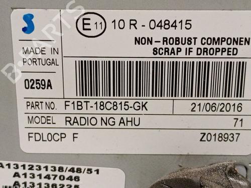 Radio FORD TRANSIT CONNECT V408 Box Body/MPV 1.5 TDCi | BP39431338E6 - Image 3